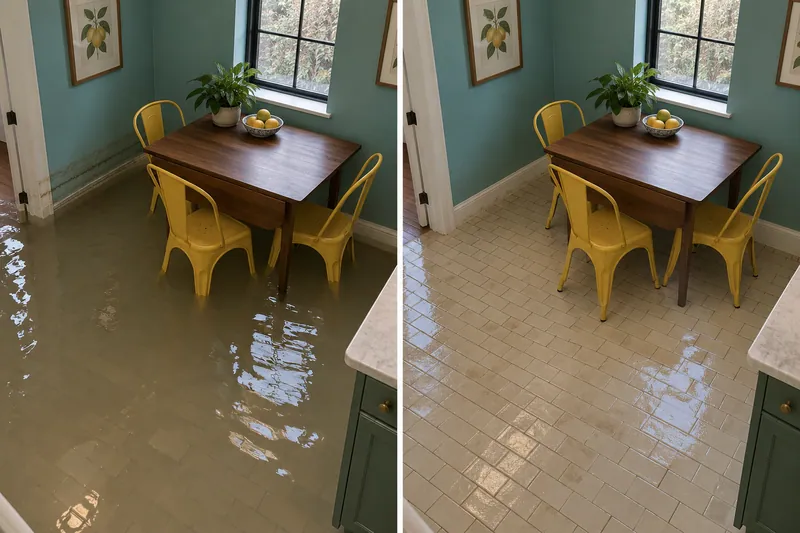 Water Extraction Near Rio Vista Park before and after accessible water removal