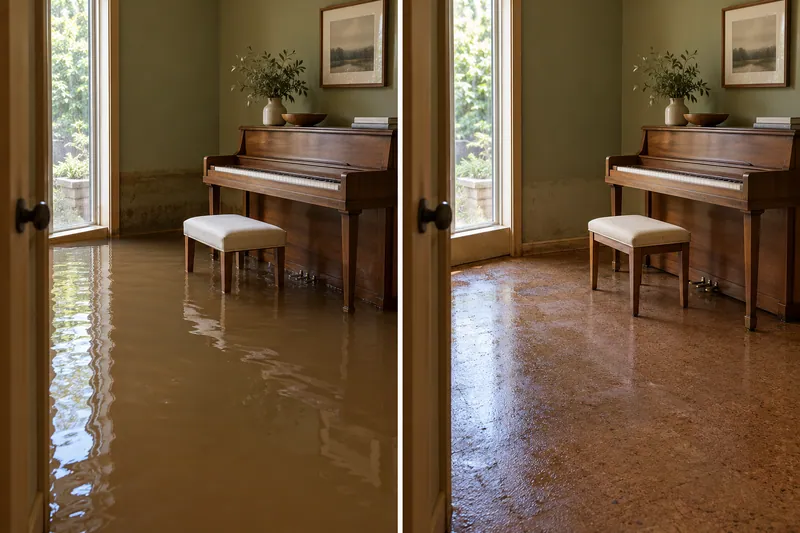 Water Extraction Near Dunbar Park before and after accessible water removal